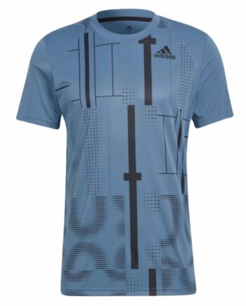 Adidas Club Graph Shirt Blå - Adidas T-Shirt  - 4065423090041