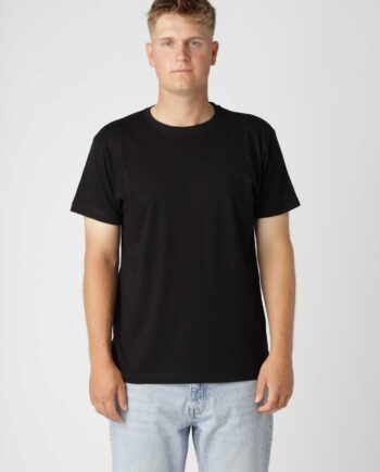 Sort Basic Shirt - Hiddentrend T-Shirt  - 0000040030201
