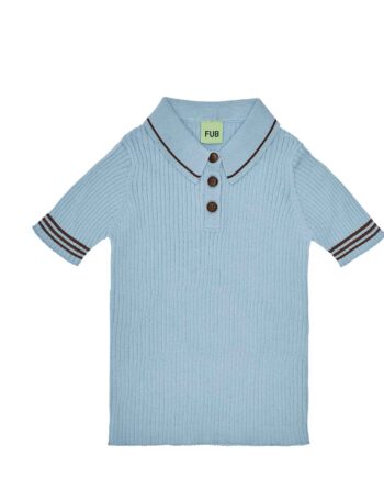 Lyseblå Fub Polo Kortærmet - Fub T-Shirt
