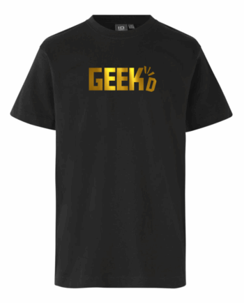Sort Geekd Guld Logo Tee - Geekd T-Shirt