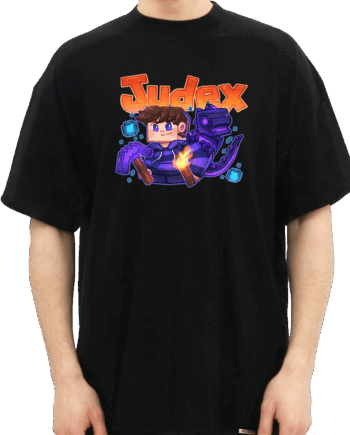 Sort Judex Ender Dino Tee - Judex T-Shirt