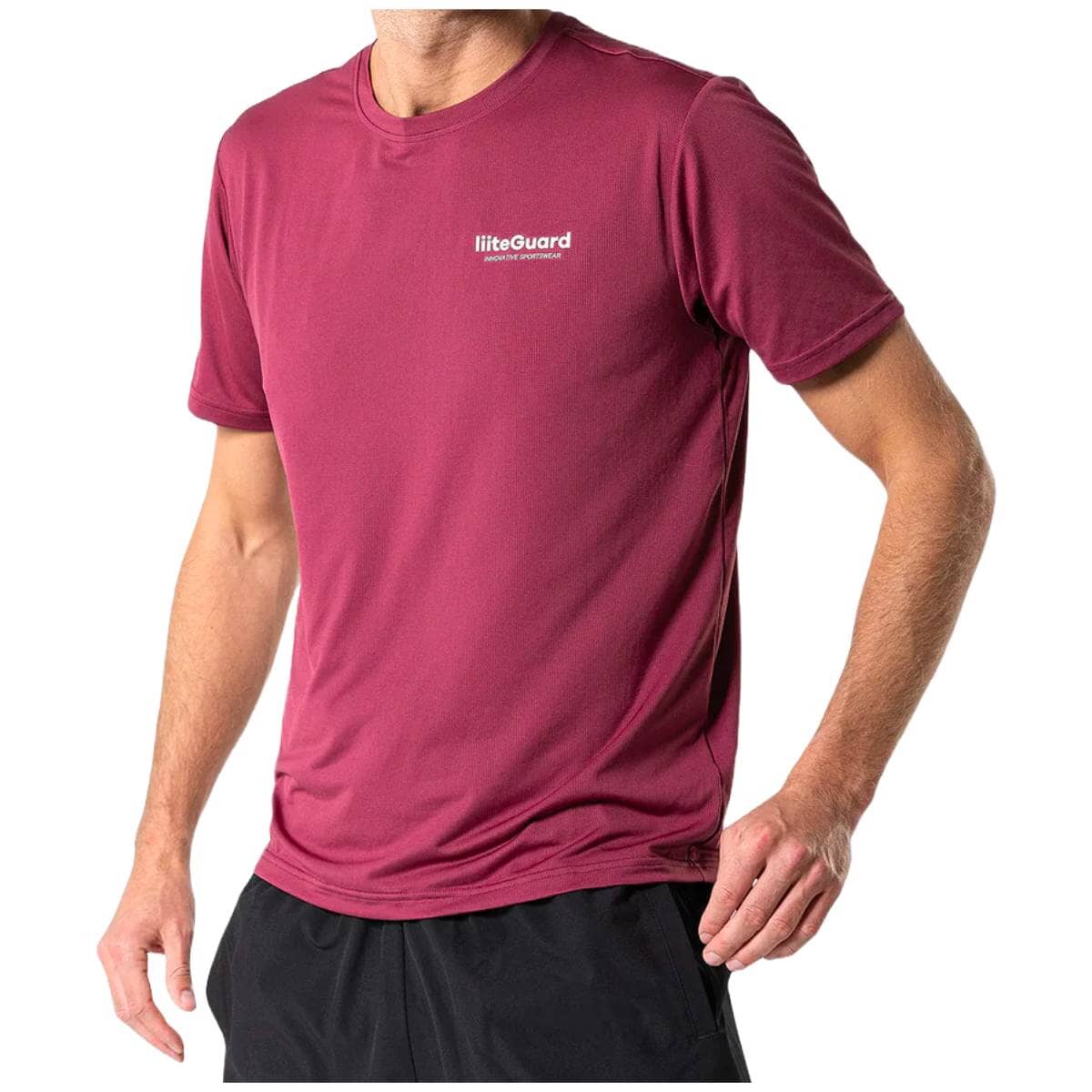 Liiteguard Ground Tech Shirt Men Bordeaux - Liiteguard T-Shirt - 5714776005569
