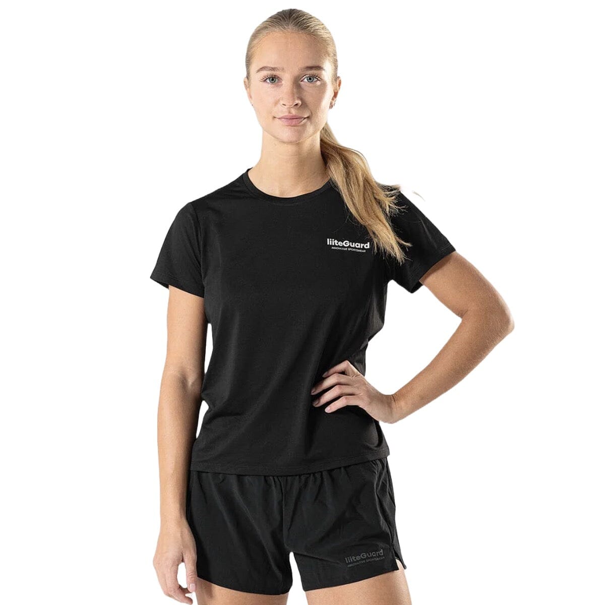 Sort Liiteguard Ground Tech Shirt Women Black - Liiteguard T-Shirt - 5714776005873