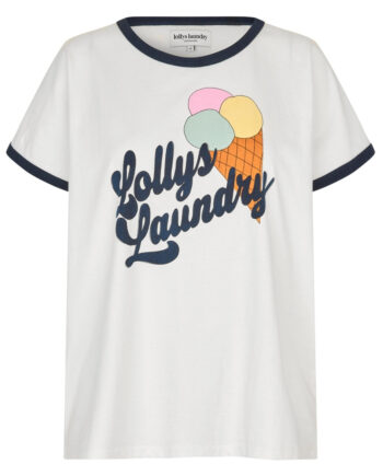 Hvid Lollys Laundry Shirt Miss Ice - Lollys Laundry T-Shirt  - 5712793441926