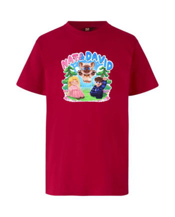 Natampdavid Olaf Tee Rød - Nat&david T-Shirt