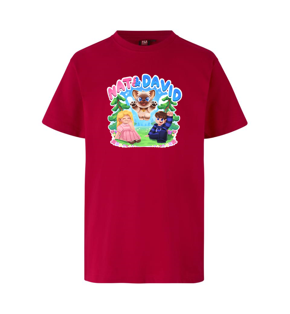 Natampdavid Olaf Tee Rød - Nat&david T-Shirt