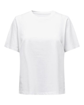 Hvid Only Shirt Only Tee White - Only T-Shirt  - 5715308926505