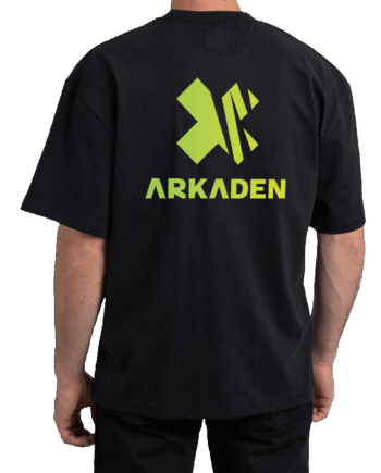 Sort Arkaden Logo Tee - Arkaden T-Shirt