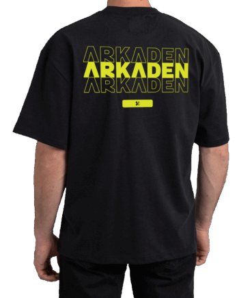 Sort Arkaden Glitch Tee - Arkaden T-Shirt