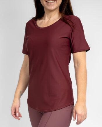 Vigga Fitted Deep Bordeaux Shirt - Huabo T-Shirt  - 5740038329180