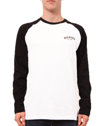 Sort Dickies Baseball Shirt Black - Dickies T-Shirt  - 5025540408845