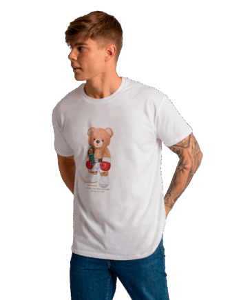 Hvid Hedrix Herre Shirt - Hedrix T-Shirt  - 5757150912251