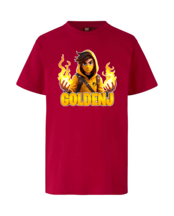 Goldenj Flamme Tee Rød - Goldenj T-Shirt