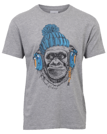 Lt.grey Mix Marcus Mylos Herre Shirt Grey Mix - Marcus T-Shirt  - 5715394550172