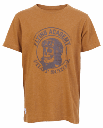 Mustard Melange Drenge Shirt 146 152 - N.o.h.r. T-Shirt  - 5712985516142