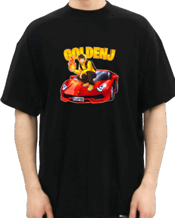 Sort Goldenj Lambo Tee - Goldenj T-Shirt