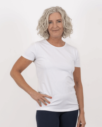 Hvid Steenholt Harmony Dame Shirt White - Steenholt T-Shirt  - 5712985082876